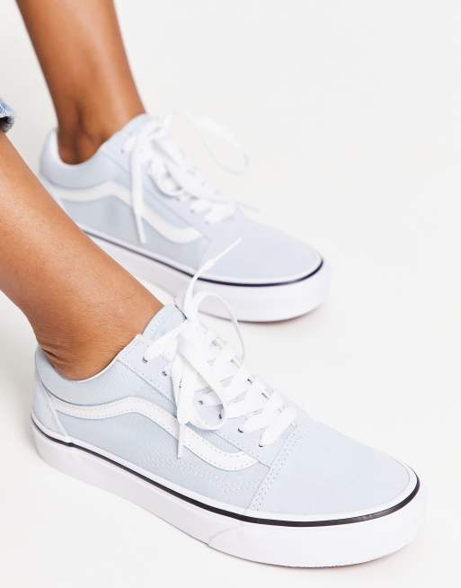 Vans old skool shop gray and white