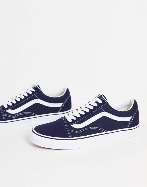 Vans navy 2025 old skool trainers