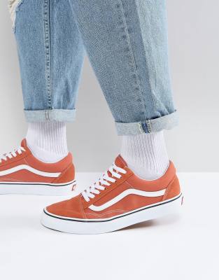 Vans Old Skool Sneaker in Orange VA38G1QSP