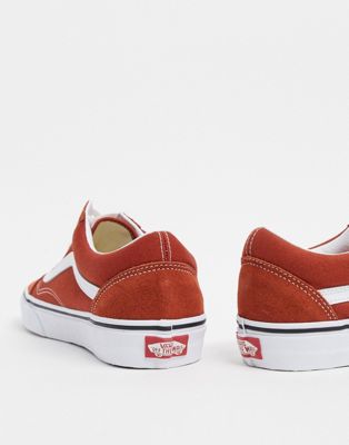 red and white vans sneakers