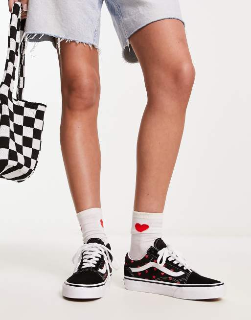 Vans discount platform hearts