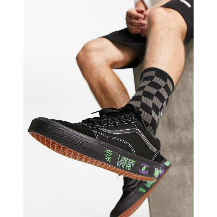 Vans Old Skool Sneaker in Schwarz mit House of Vans Aufdruck