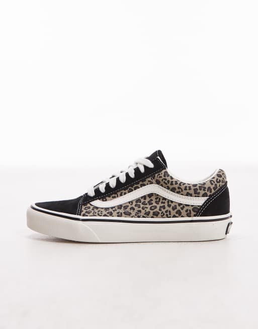 Vans – Old Skool – Sneaker in Schwarz mit Leopardenmuster, 2 von 5