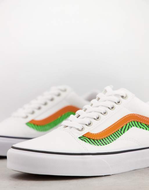Vans Old Skool Sneaker in Wei Gr n