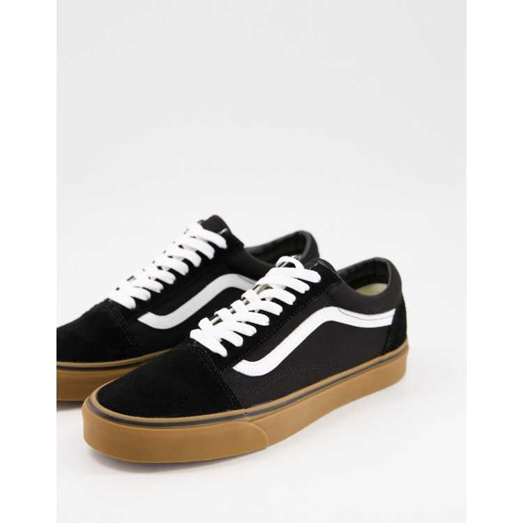 Vans old 2025 skool gumsole black