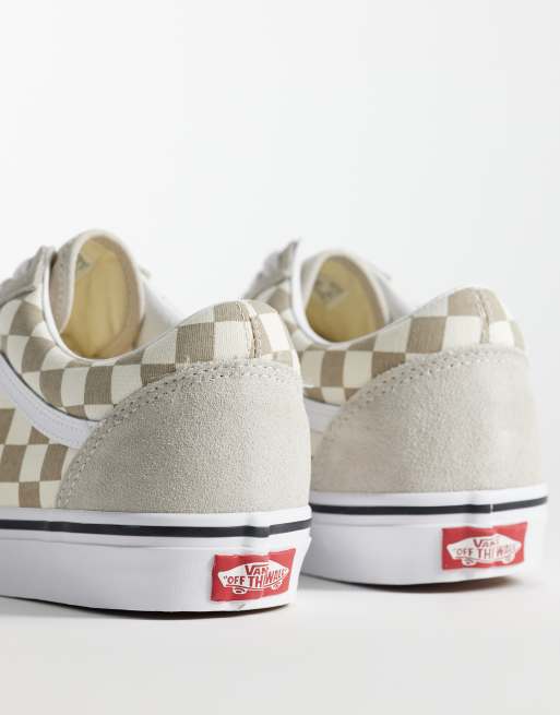 Vans – Old Skool – Sneaker mit Schachbrettmuster in Beige, 2 von 5