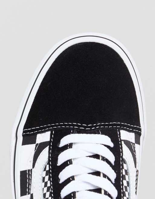 Vans old discount skool damier soldes