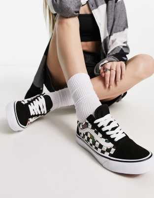 Vans - Old Skool - Sneakers a scacchi con stampa di frutta 