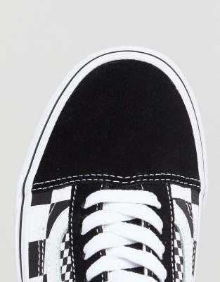 vans old skool scacchi rosse