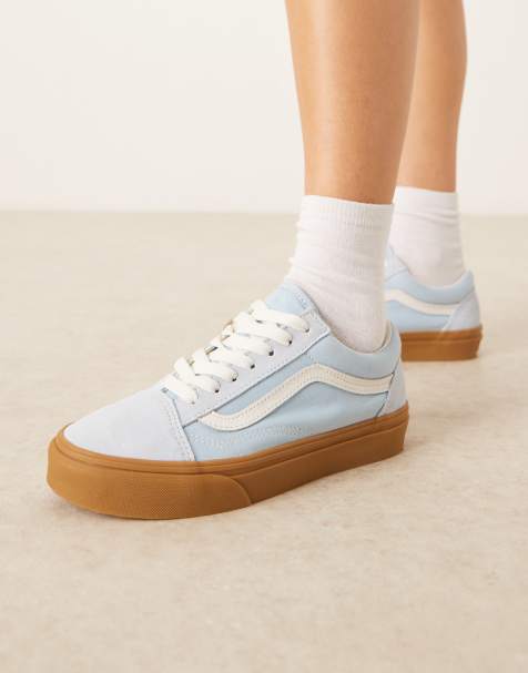 Vans - Old Skool - Sneakers azzurre con suola in gomma - view 1