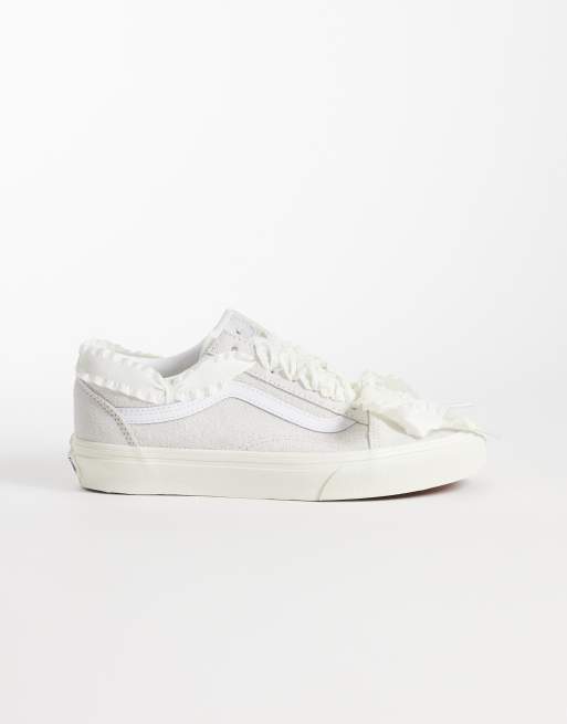 Vans - Old Skool - Sneakers bianche con dettagli in pizzo