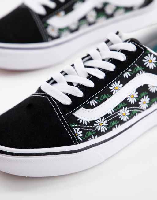 Vans Old Skool Sneakers con stampa a fiori colore nero ASOS