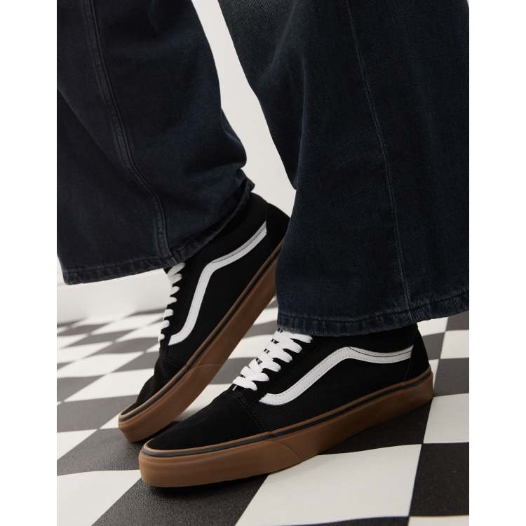 Vans nere suola marrone online