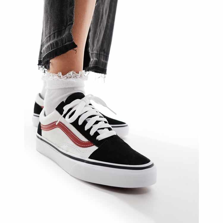 Vans old skool store rosse e bianche