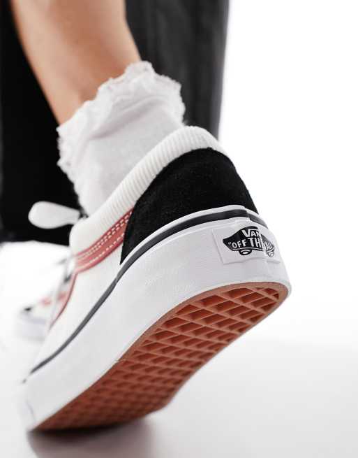 Vans old skool shop rosse e bianche