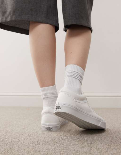 Vans Old Skool sneakers i hvid, 4 af 4