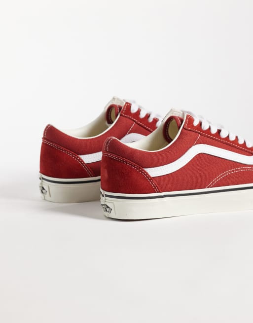 Vans Old Skool sneakers i rött, 5 av 5