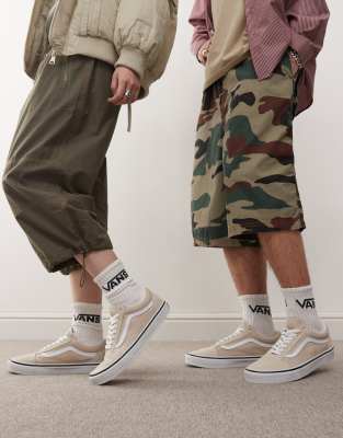 Old Skool Sneakers In Beige-Neutral