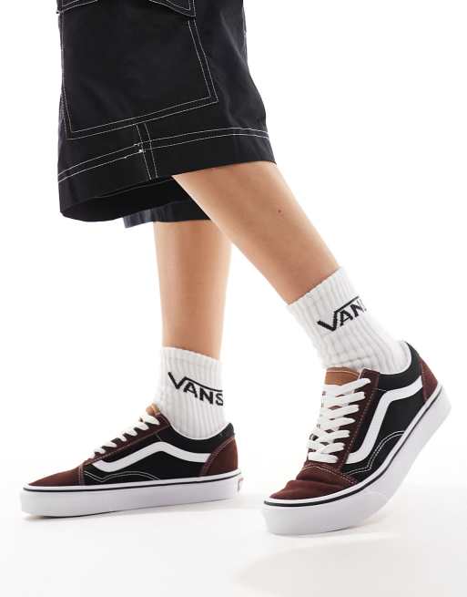Vans Old Skool sneakers in black and brown
