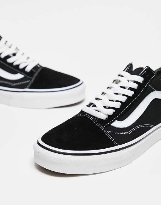 vans old skool trainers in white
