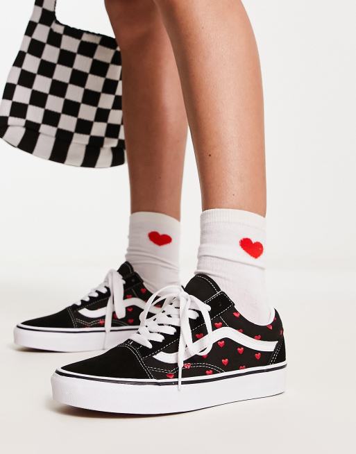 Vans with cheap heart face