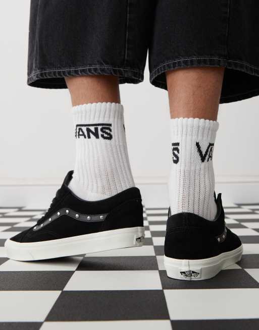 Vans Old Skool sneakers in black with spike detail