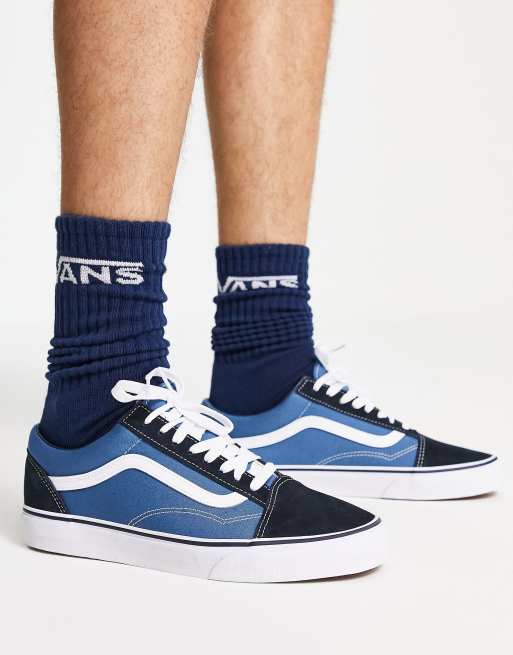 Vans - Old Skool - Sneakers in blauw , 3 van 4