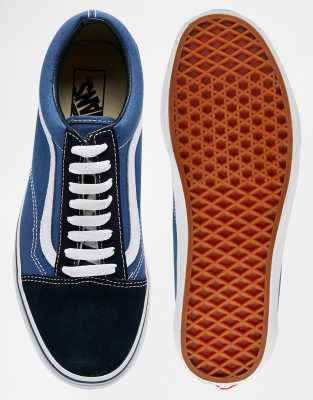 vans old skool trainers in blue vd3hnvy