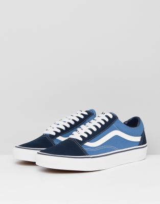 vans old skool trainers in blue vd3hnvy