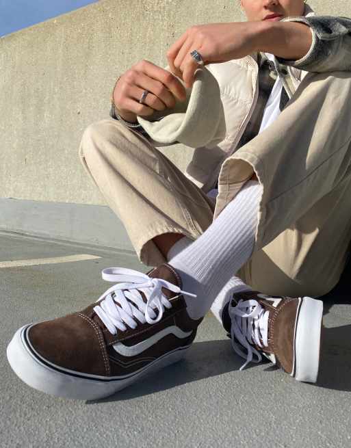 All brown vans store old skool