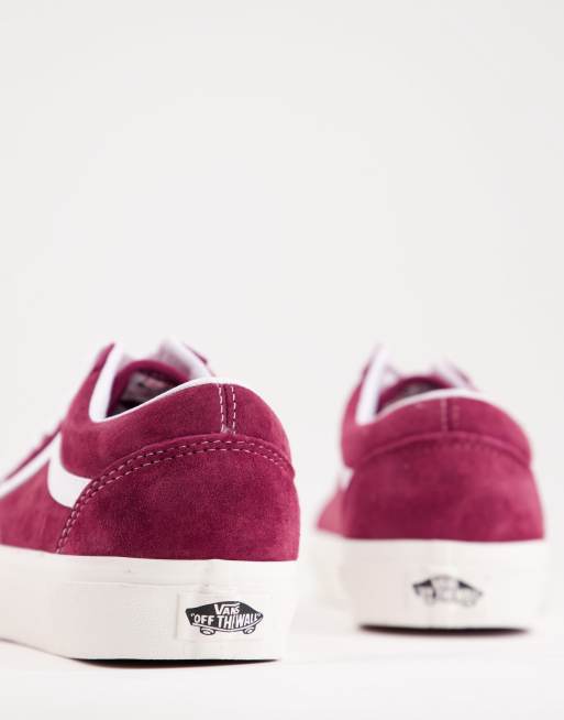 Vans Old Skool Sneakers in camoscio bordeaux