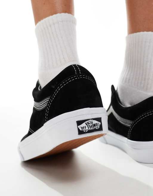 Vans nere suola bianca sales