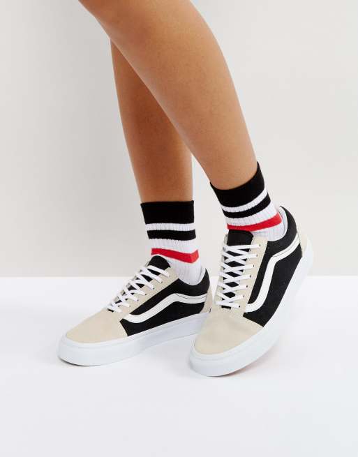 Vans Old Skool Sneakers In Color block Suede | ASOS