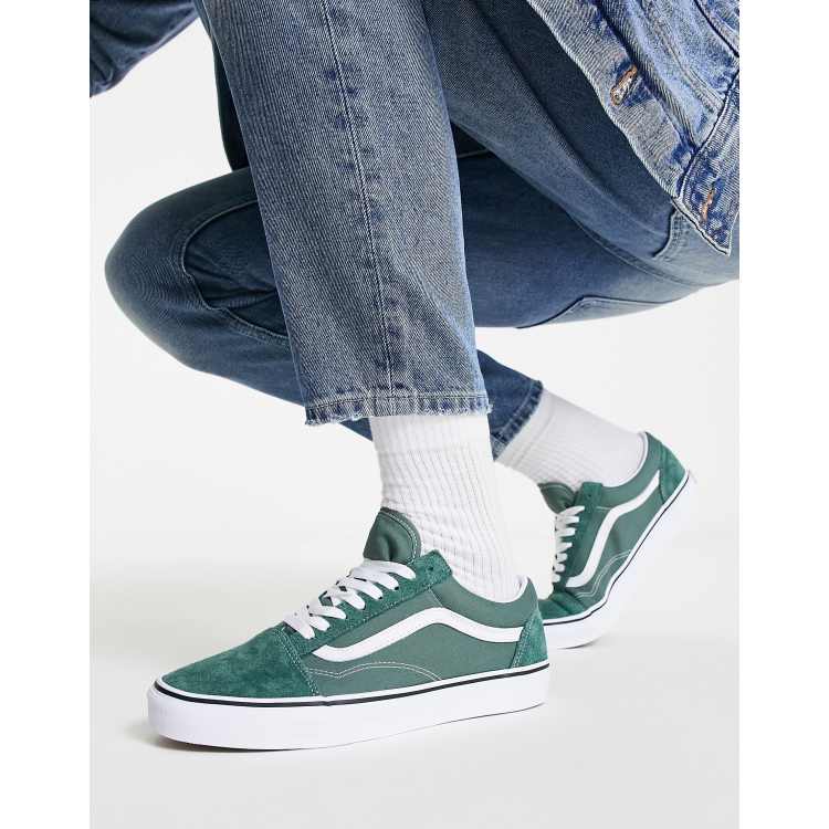 Vans Old Skool Gum Sole Trainers Green For Men Lyst