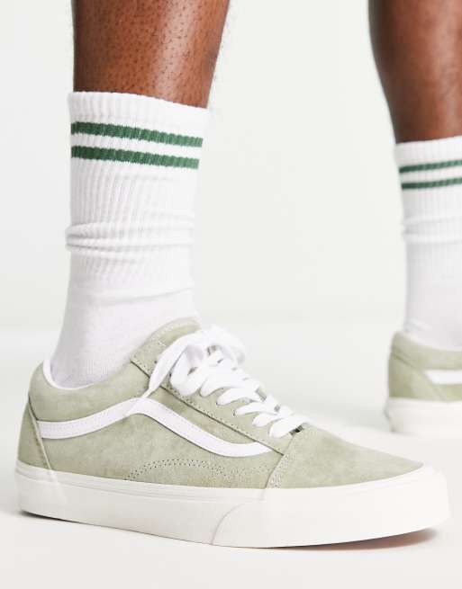 green suede vans high tops