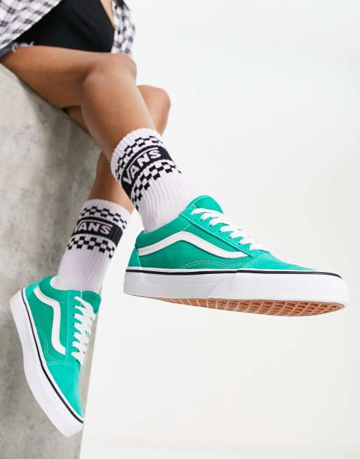 Vans Old Skool sneakers in green | ASOS