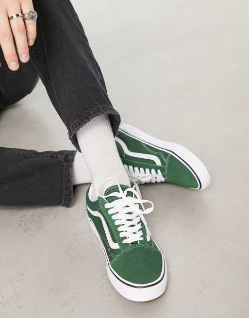 Green store vans shoes