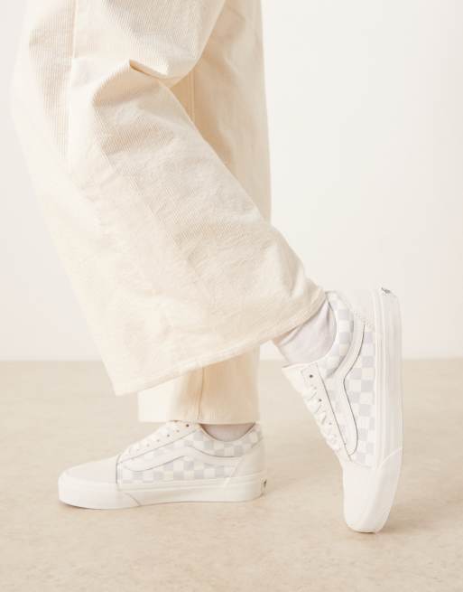 Vans - Old Skool - Sneakers in grijs en wit geruit, 5 van 5
