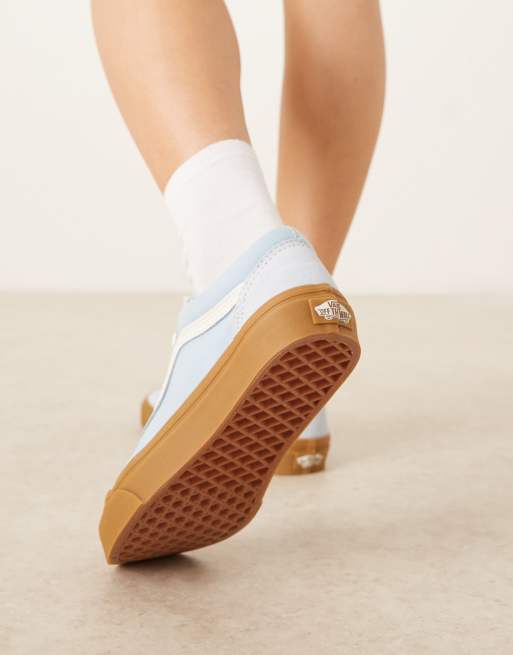 Vans Old Skool - Sneakers in lichtblauw met rubberen zool, 3 van 5