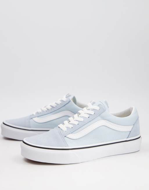 light blue and white vans