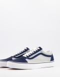 Vans Old Skool sneakers in navy and grey-White