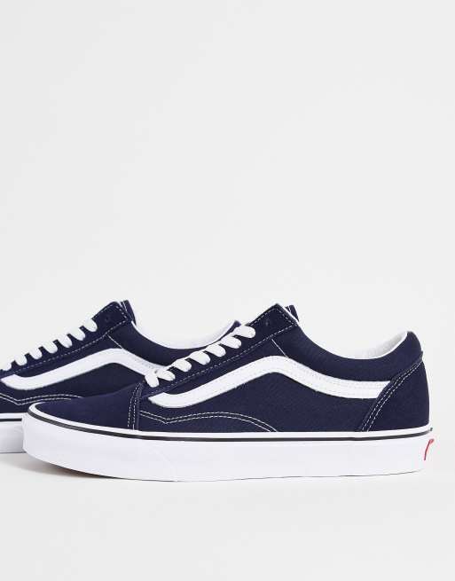 Black and navy shop old skool vans