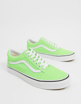 vans old skool neon green