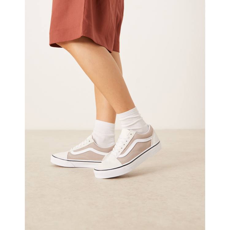 Vans Old Skool sneakers in neutral two tone ASOS