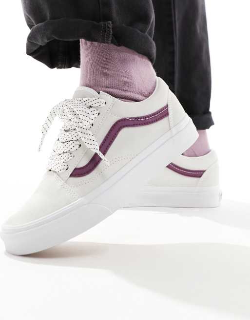 Vans off the 2024 wall shoes purple