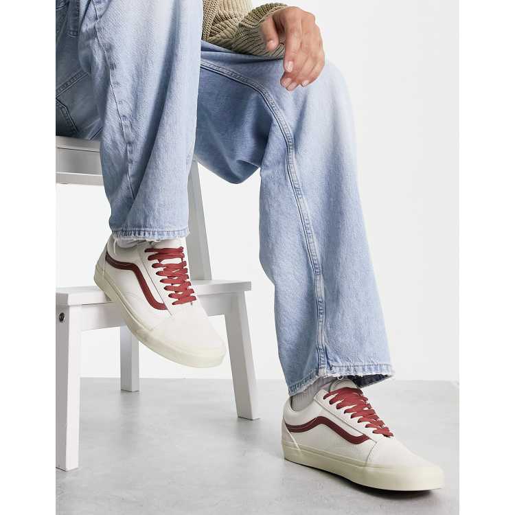 Old sneakers in off-white/red | ASOS