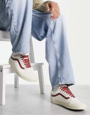 Vans Old Skool sneakers in off white with vintage pop 