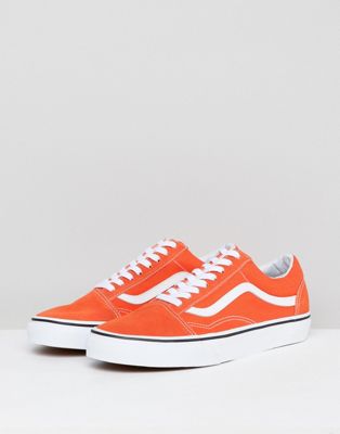 orange and grey vans