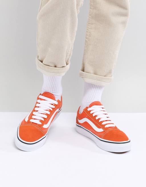 vans old skool pro orange