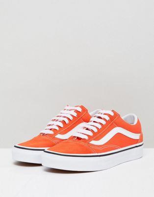 vans orange sneakers